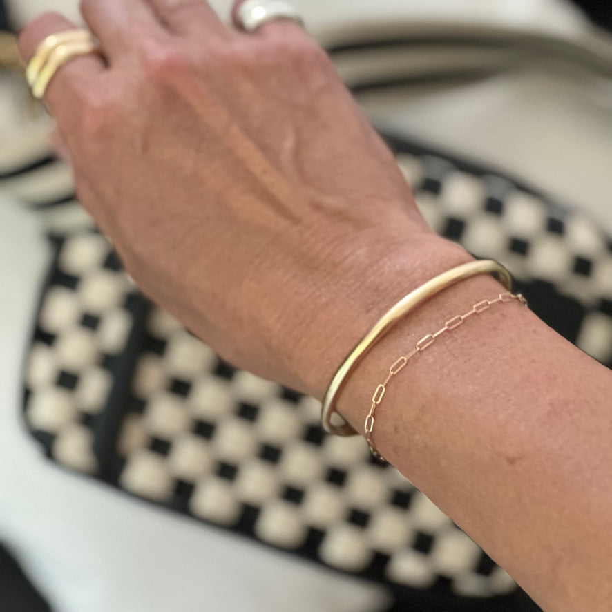 Personalized Gold Cuff Bracelet