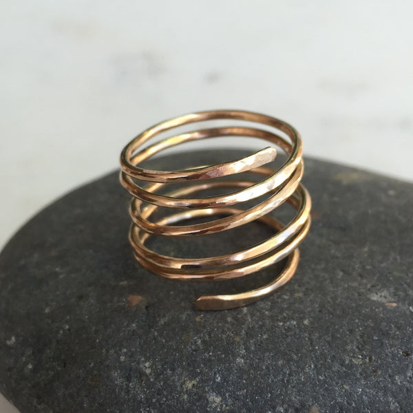 Gold Spiral Ring