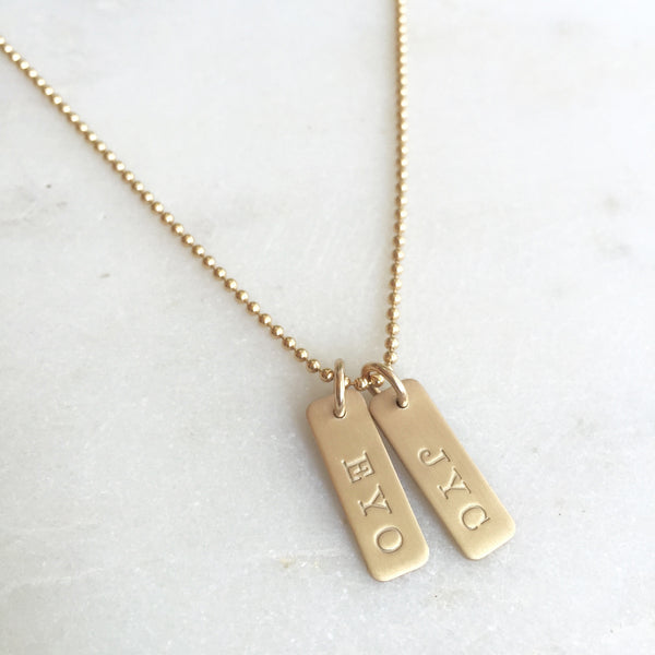 Personalized Mini Tag Necklace