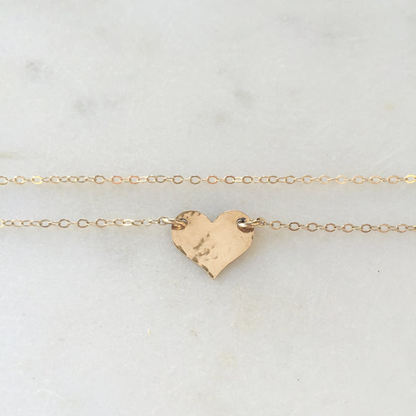Small Gold Heart Necklace