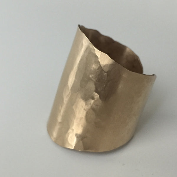 Organic Gold Cuff Ring