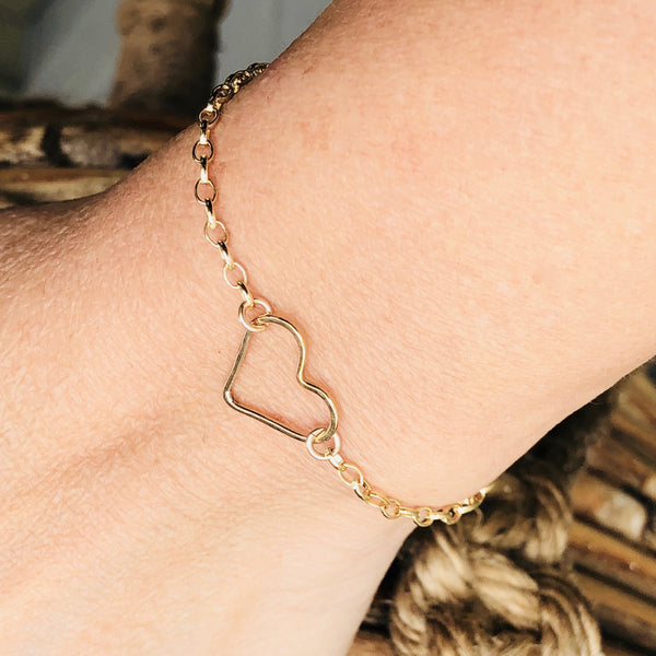 Open Heart Bracelet