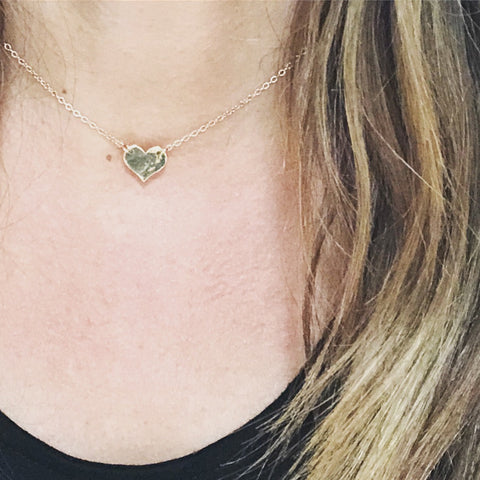 Small Gold Heart Necklace